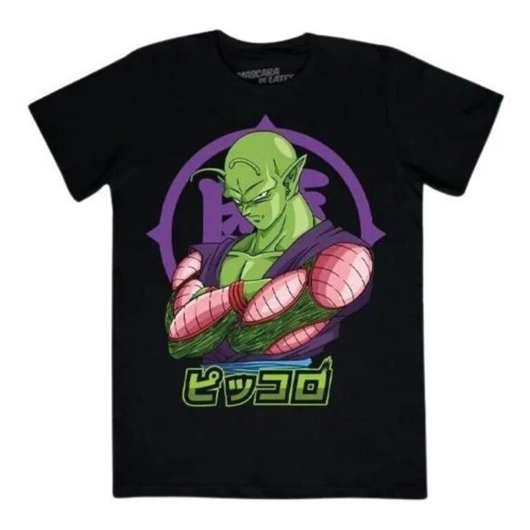 Playera Máscara De Látex El Gran Rey Demonio Piccolo Hombre