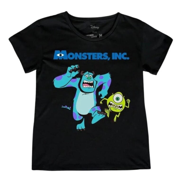 Playera Máscara De Látex Mike And Sulley Mujer