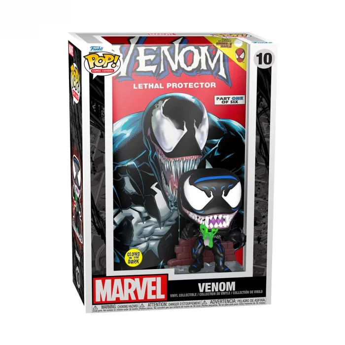 Funko Pop Comic Cover: Marvel - Venom Glow Exclusivo