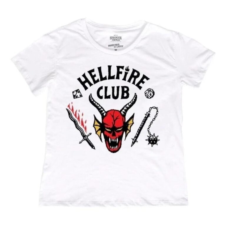 Playera Máscara De Látex Hellfire Club Mujer