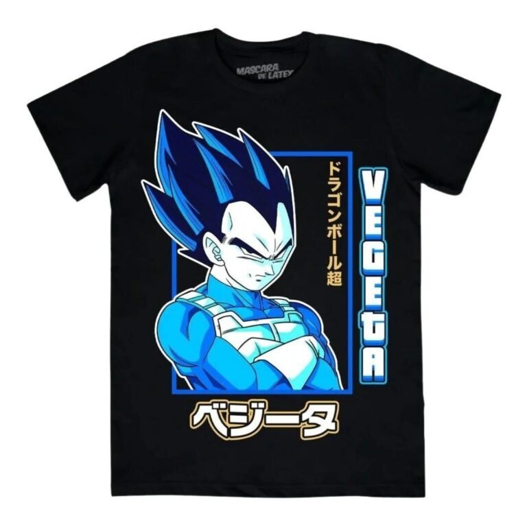 Playera Máscara De Látex Principe Vegeta Hombre