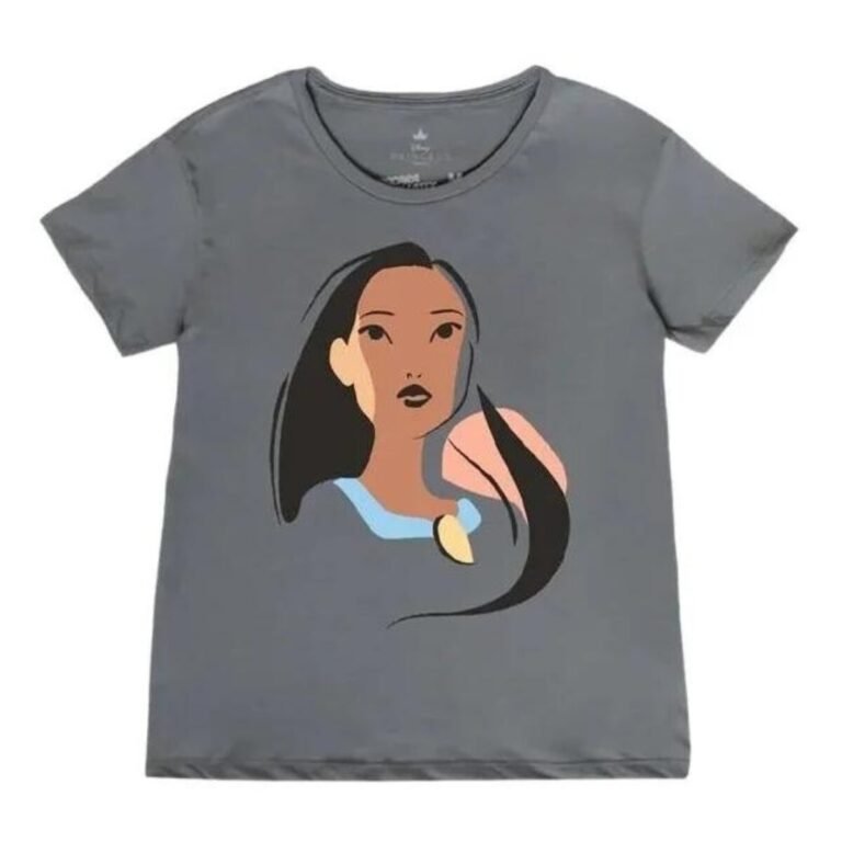 Playera Máscara De Látex Pocahontas Portrait Mujer