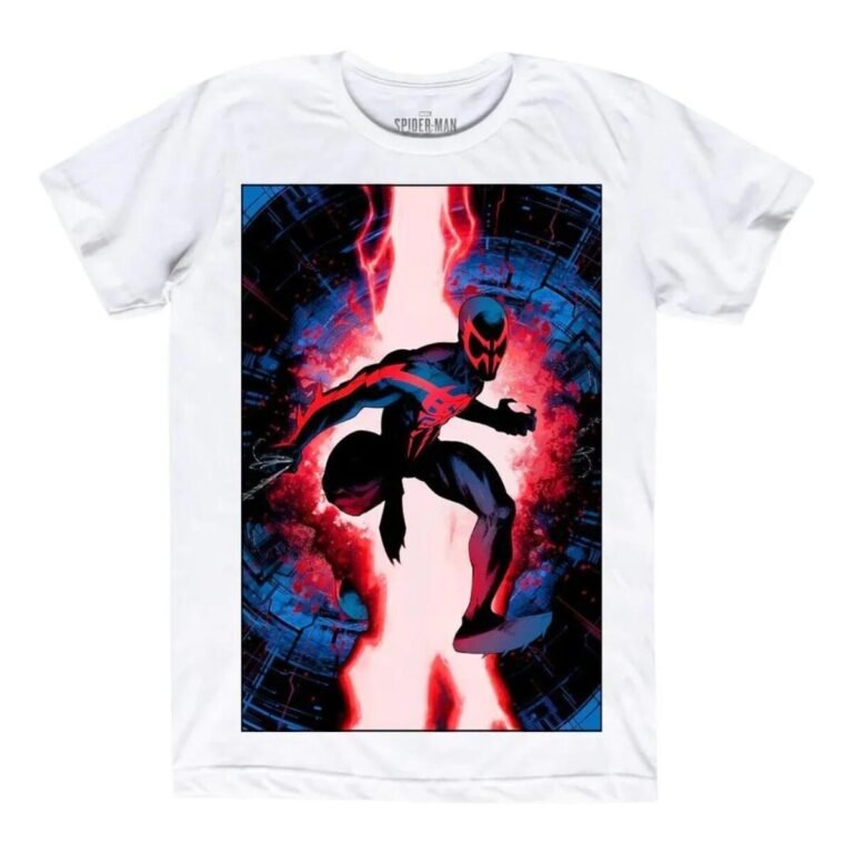 Playera Máscara De Látex Into The Spider-verse Hombre/Mujer