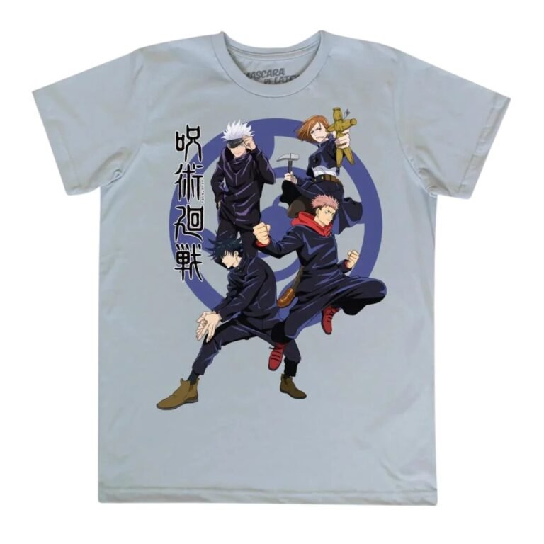 Playera Máscara De Látex Colegio Jujutsu Hombre