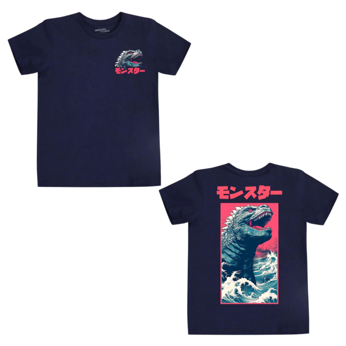 Playera Máscara De Látex Japanese Monster Hombre
