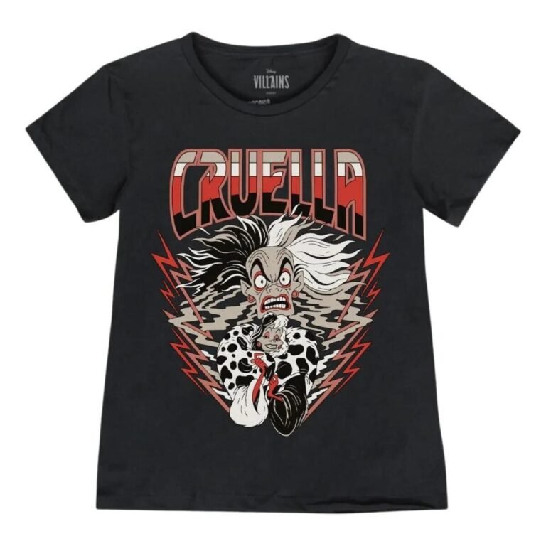 Playera Máscara De Látex Cruella De Vil Mujer
