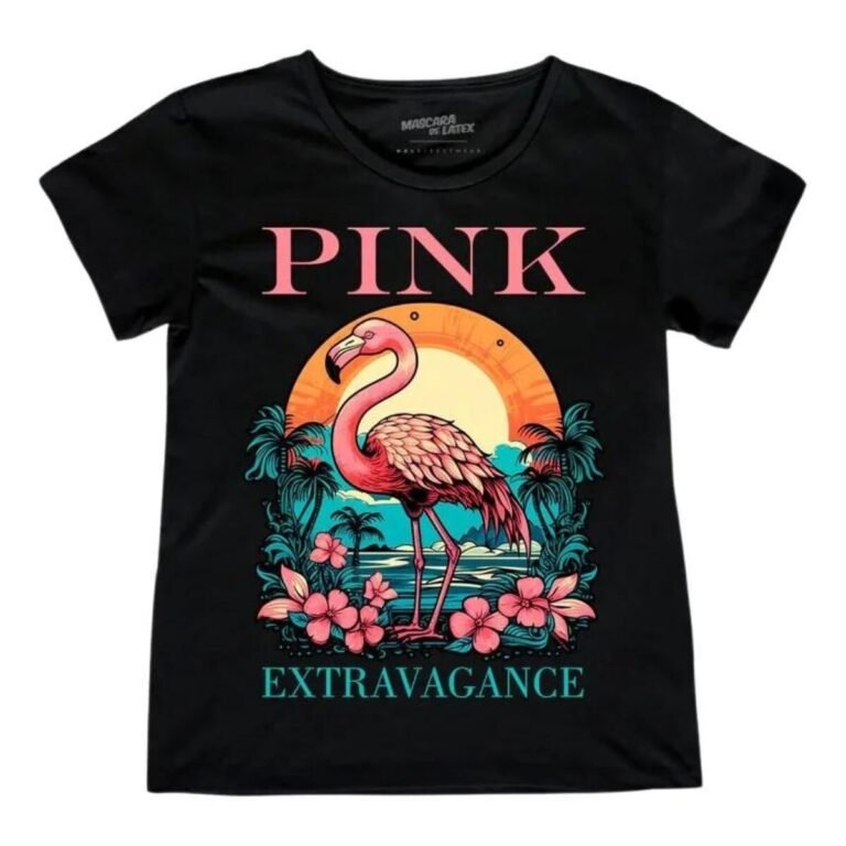 Playera Máscara De Látex Pink Extravagance Mujer