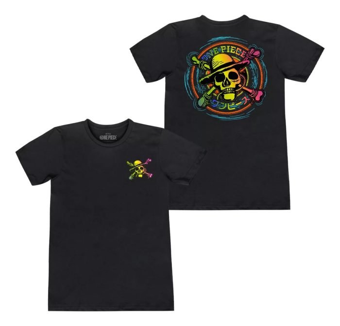 Playera Máscara De Látex Netflix One Piece Logo Hombre