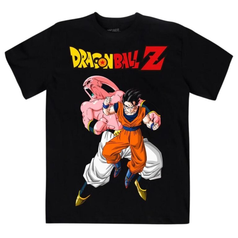 Playera Máscara De Látex Dragon Gohan Vs Majin Buu Hombre