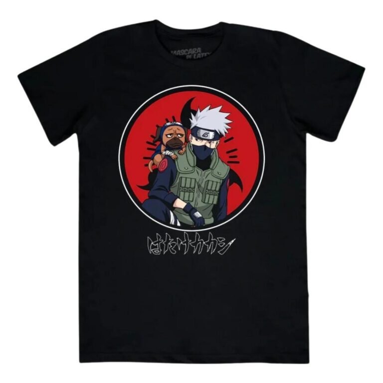 Playera Máscara De Látex Kakashi Hombre