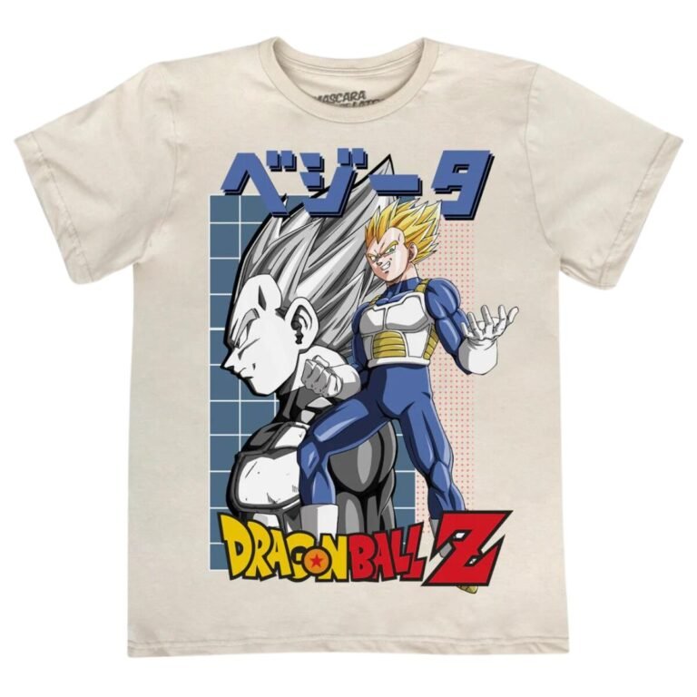 Playera Máscara De Látex Príncipe Vegeta Hombre