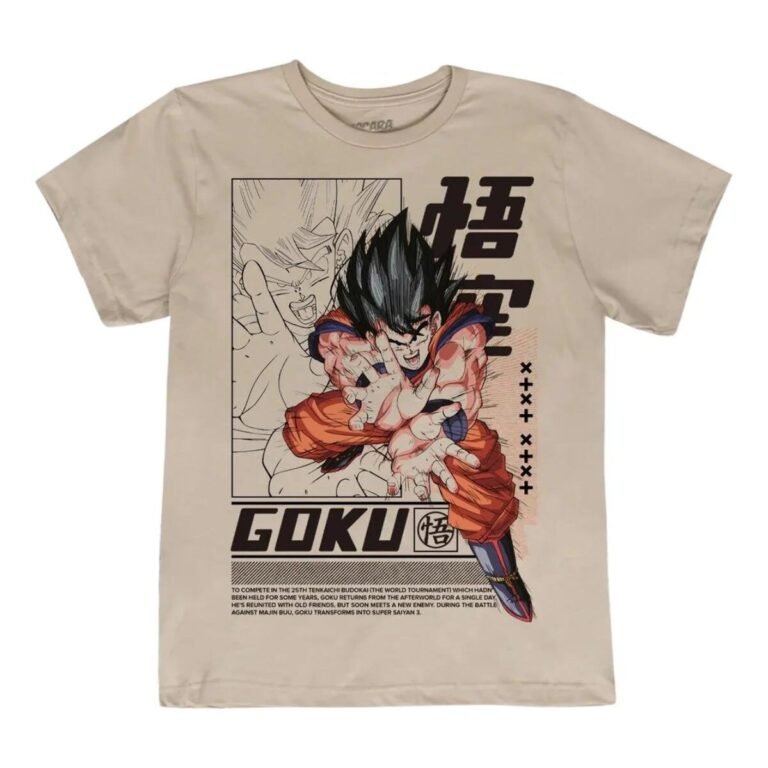 Playera Máscara De Látex Goku Hombre