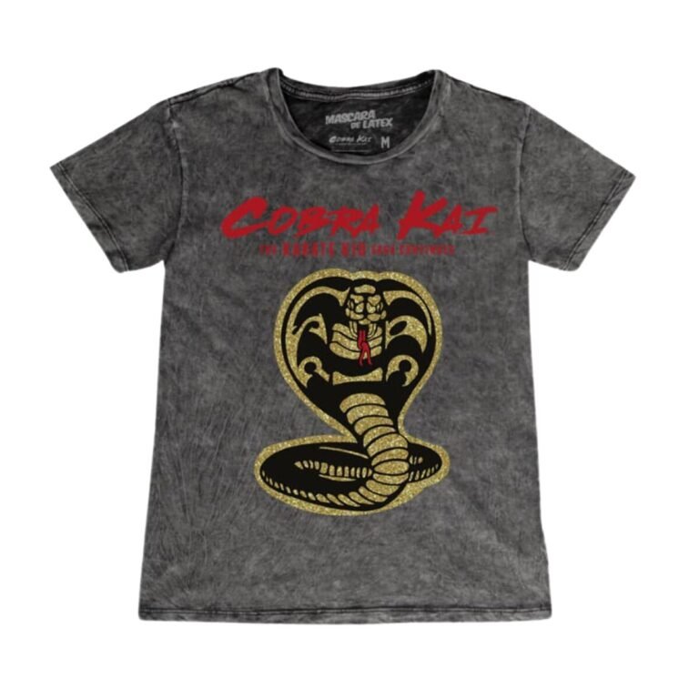 Playera Máscara De Látex Cobra Kai No Fear Mujer