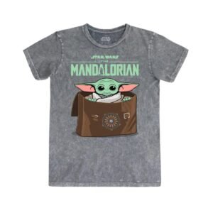 Playera Máscara De Látex Baby Grogu Hombre