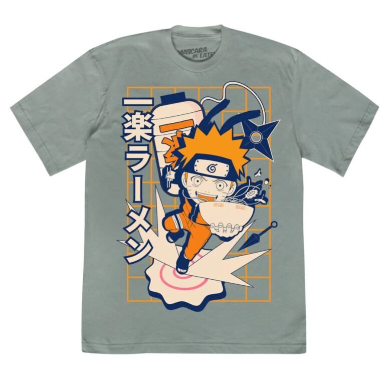 Playera Máscara De Látex Naruto Favorite Ramen Hombre