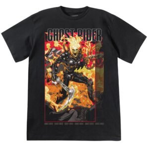 Playera Máscara De Látex Marvel Ghost Rider Hombre