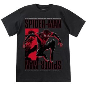 Playera Máscara De Látex Marvel Miles Hombre