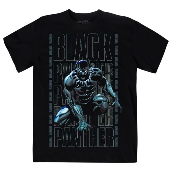 Playera Máscara De Látex Marvel Black Panther Hombre