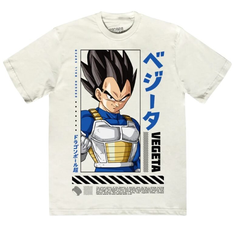 Playera Máscara De Látex Dragon Ball Vegeta Hombre