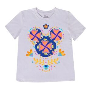 Playera Máscara De Látex Disney Mickey Petalos Mujer