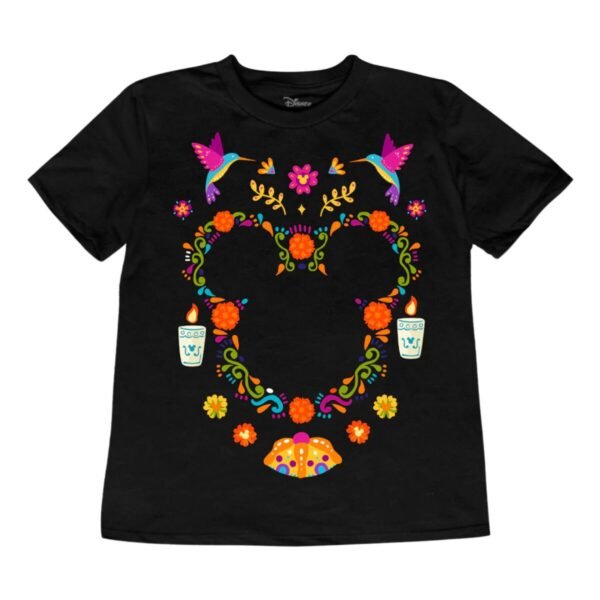 Playera Máscara De Látex Disney Mickey Día De Muertos Mujer