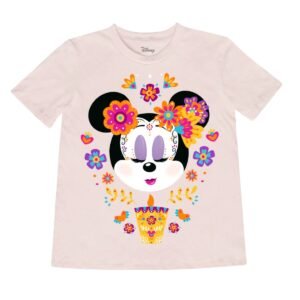 Playera Máscara De Látex Disney Minnie Catrina Mujer