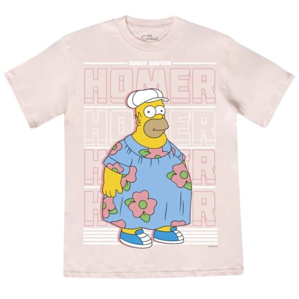 Playera Máscara De Látex Los Simpson Homer Muumuu Hombre