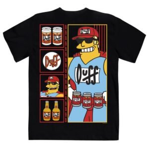 Playera Máscara De Látex Los Simpson Duffman Hombre