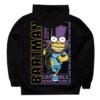 Hoodie Máscara De Látex Los Simpson Bartman Hombre