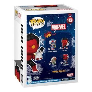 Funko Pop Marvel: Holiday - Red Hulk Con Muñeco De Nieve