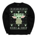 Pullover Máscara De Látex Star Wars Grogu Ugly Hombre