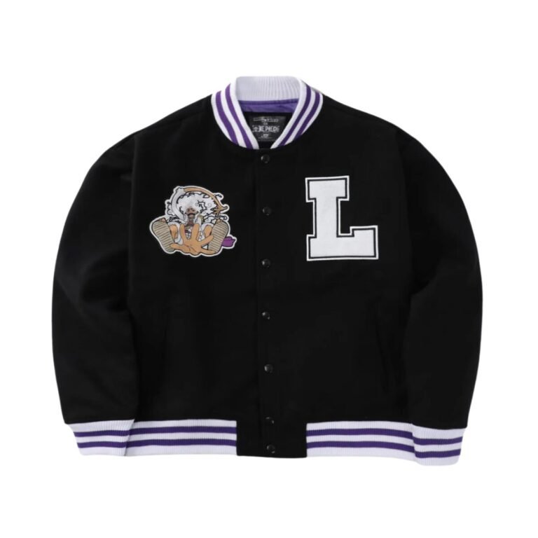 Varsity Jacket Máscara De Látex One Piece Luffy Hombre