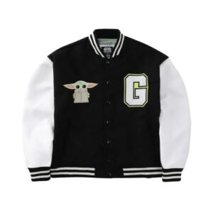 Varsity Jacket Máscara De Látex Star Wars Grogu Hombre