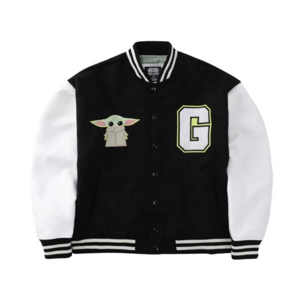 Varsity Jacket Máscara De Látex Star Wars Grogu Hombre