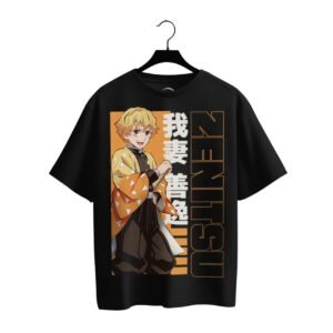 Playera Máscara De Látex Demon Slayer Zenitsu Agatsuma Hombre