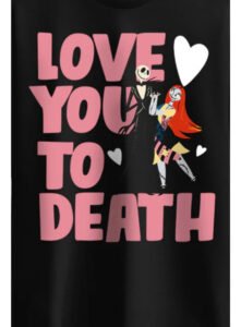Playera Máscara De Látex Disney Love You To Death Mujer