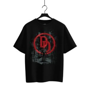 Playera Máscara De Látex Daredevil Logo Hombre