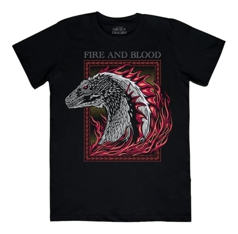 Playera Máscara De Látex Fire And Blood Hombre/Mujer