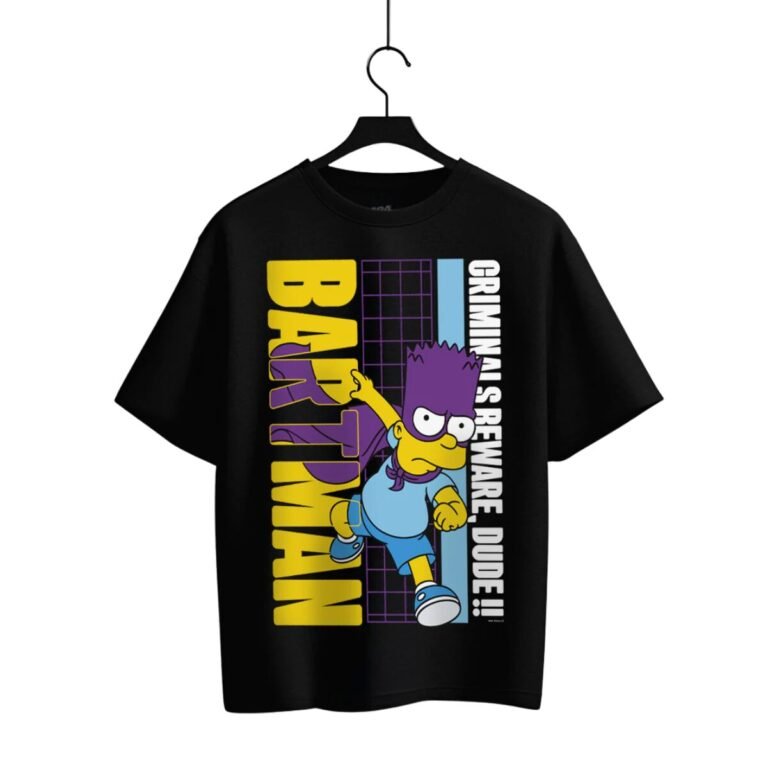 Playera Máscara De Látex Bartman Hombre