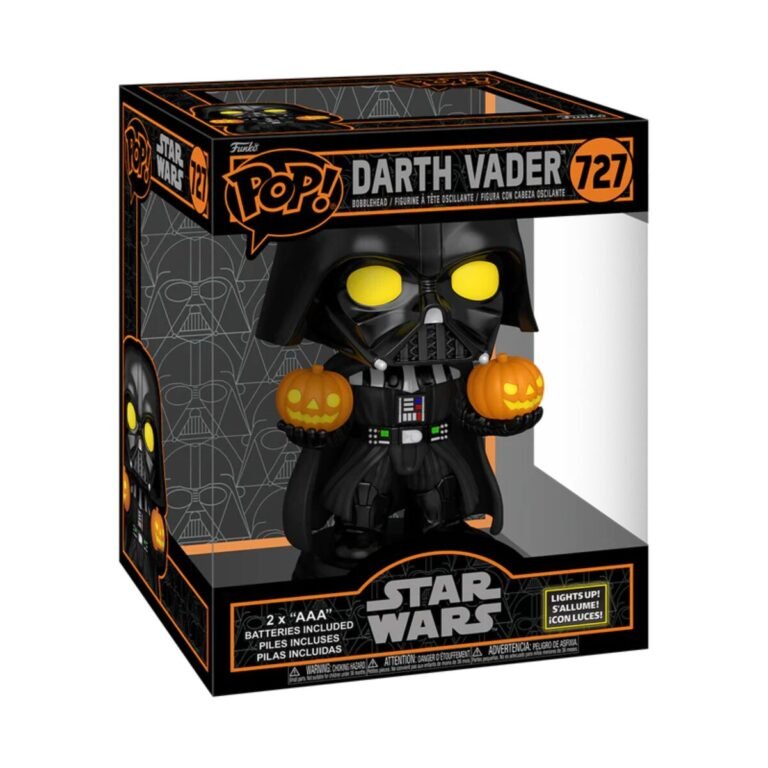 Funko Pop Super: Star Wars – Darth Vader Con Calabazas Electronico 6 Pulgadas