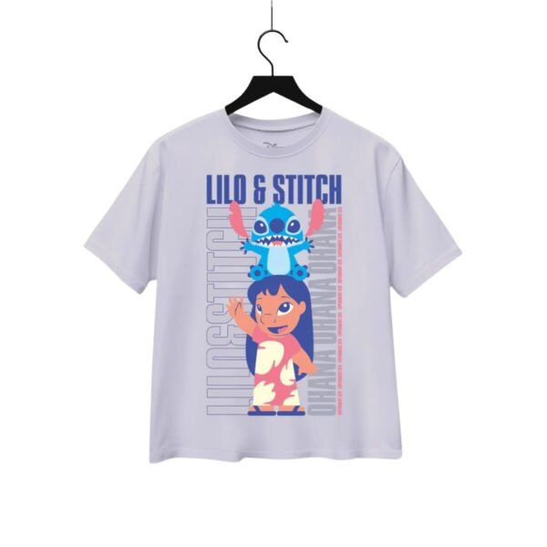 Playera Máscara De Látex Lilo & Stitch Mujer