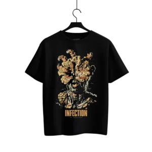 Playera Mascara De Latex Infection Is Forever Hombre