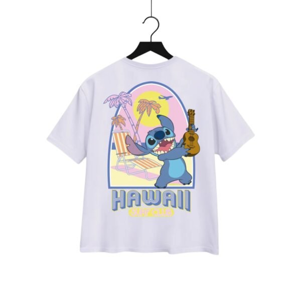 Playera Máscara De Látex Stitch Hawaii Surf Club Mujer