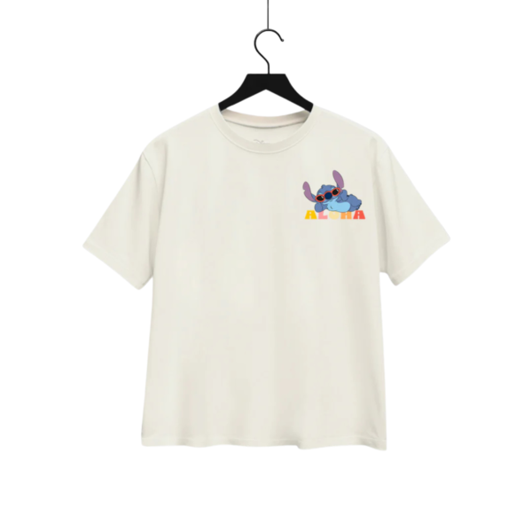 Playera Máscara De Látex Stitch Aloha! 626 Mujer