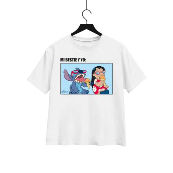 Playera Máscara De Látex Mi Bestie Y Yo Mujer