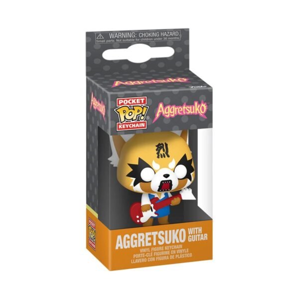 Funko Pop Keychain: Aggretsuko - Retsuko Con Guitarra Llavero