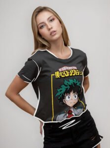 Playera Máscara De Látex Deku Mujer