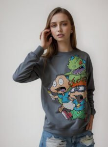 Pullover Máscara De Látex Rugrats Mujer