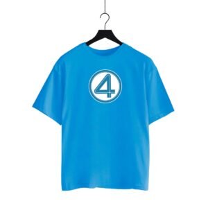 Playera Máscara De Látex Los 4 Fantásticos Logo Hombre