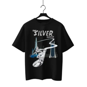 Playera Máscara De Látex The Silver Surfer Hombre